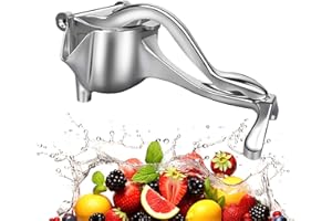 DITU 2025 Neu Saftpresse Manuell Edelstahl, schnelle Saft-Extraktion, Zitronen, Orangen, Granatapfel, Zitruspresse Edelstahl, Sicher & Bequem (1 stück)