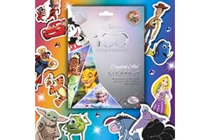 CRYSTAL ART Disney D100 Sticker Pack, Includes 3X Stickers, DIY Diamond Art Kit for Kids & Adults Diamond Painting