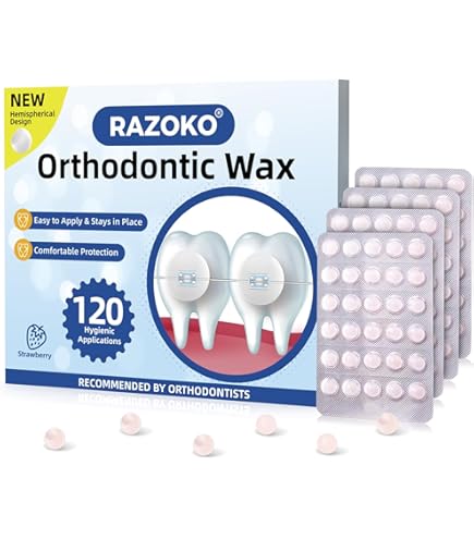 10 Scatole AZDENT Cera Ortodontica Dentale 10 Bastoncini Di Cera - Foto 9