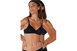 Lovable Reggiseno Senza Imbottitura e Senza Ferretto, Cotone Elasticizzato, Spalline con Regolazione Frontale, Pacco da 2, Cotton Line Donna