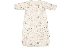 Jollein sovsäck baby – 110 cm – Biscuit – bomull – 2,5 till 3,5 TOG – avtagbara ärmar – Oeko-TEX certifierad – baby sovsäck