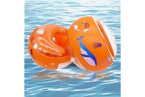 SRJEQC Braccioli Bambini 3-14 anni,Braccioli con 3 Airbag Indipendenti,Gonfiabile per Bambini adatti a Bambini da 3 a 14 Anni Aiuto per il Nuoto | 20-40kg Dispositivo per Principianti