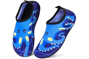 AMBANDIER Kids Water Shoes for Boys Girls, Toddler Swim Shoes Beach Pool Shoes Quick Dry Non-Slip Aqua Socks, Children Barefoot Skin Water Socks,Lightweight Durable for Swimming Seaside Sport Holiday Essentials