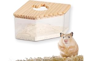 Funky Family Goods Hamster Sandbad: Ideales Hamster Zubehör für die Fellpflege, artgerechtes Hamsterbad & Toilette für Nagetiere, staubfreies Sandbad Hamster Spielzeug, Hygienisch & leicht zu reinigen