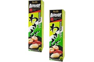 S&B® | Pasta di Rafano Piccante con Wasabi | Tubetto Pasta Wasabi Condimento Salsa - 2 x 43 Gr