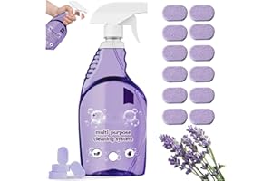 GODEMMIO Drclean Spray nettoyant pour four, nettoyant multi-surfaces avec tablettes de nettoyage concentrées (1 bouteille + 12 pièces)