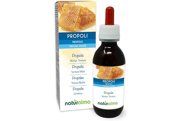 Propolis (Propolis) résine Teinture Mère hydroalcoolique Naturalma - Extrait liquide gouttes 120 ml - Complément alimentaire