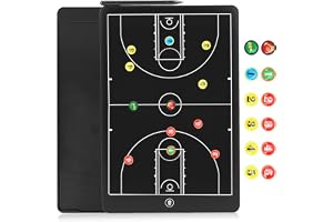 40,6 cm LCD taktik bräda för basket uppgraderad elektronisk bräda magnetisk taktisk skrivplatta med miljövänlig ABS-ram, vatt