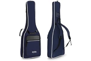 Rocktile - Custodia classica per chitarra 3/4 e 7/8, imbottita con zaino Gigbag per chitarra da concerto