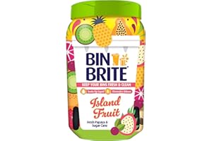 Bin Brite Bin Odour Neutraliser | Keeps Your Bins Fresh & Clean - Soaks Up Liquid, Eliminates Odours (Island Fruit - 500g)