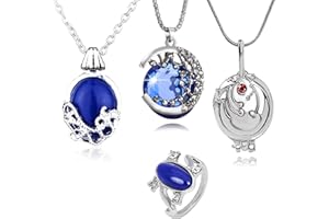 HJYZY 14 pz The Vampire Diar.s con Sticker Set Gioielli Daywalking Katherine Sapphire Elena Gilbert Apertura Vervain Locket Galassia & Mezzaluna Cosmica Collana