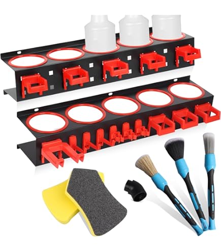 Bocguy Spraydosenhalter Schwarz - Wandregal Für 5 Sprühdosen 43cm Metall