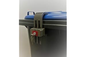 SECCARO Chiusura per bidoni della spazzatura KLM, a chiusura diversa