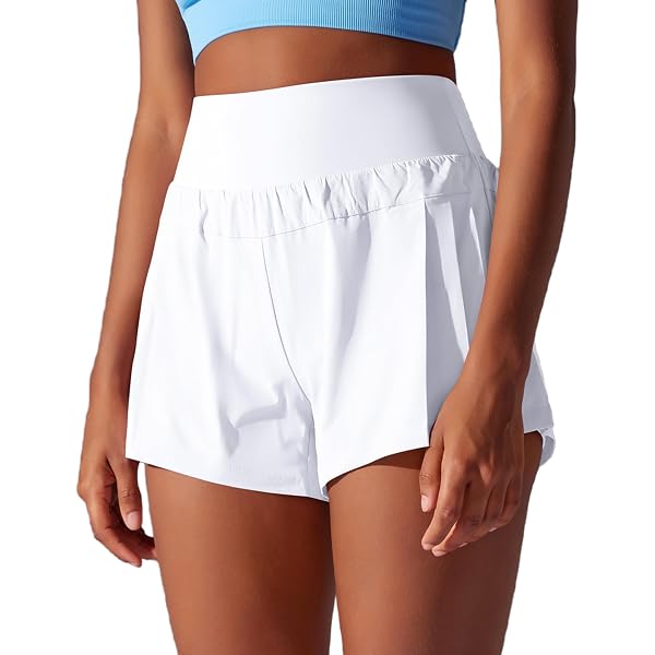 Shorts De Sport Femme 2 En 1 Avec Poche - Running, Gym, Yoga - Modèle Fafeims