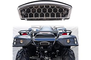 LOKLISUM Fanale Posteriore Moto 12V, 21LED Luce Targa Moto Omologata E24, Luce Freno Luce Stop Universali Compatibile con Monster 400 620 695 750 800 900 S2R S4R ATV Scooter Cafe Racer Dirt Bike