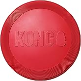 KONG Flyer Natural Rubber Flying Disc, Medium/Large | Classic Natural Rubber Flying Disc, Soft and Safe Grip, Dynamic Bounce