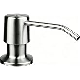 AIKE Kitchen Soap Dispenser, Stainless Steel Sink Soap Dispenser with Bottle, Capacity 500 ml, for Bathroom and Kitchen Sinks