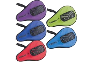 Tibhar Housse pour Raquette de Tennis de Table avec Logo T avec Compartiment pour balles | Sac de Tennis de Table pour 1 Raquette de Tennis de Table