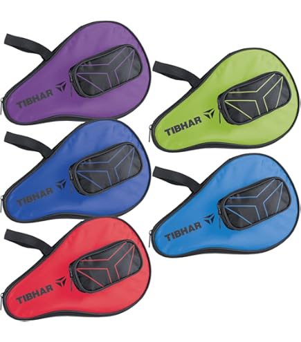 Tibhar Raquette de ping Pong Powercarbon XT - Allround et Offensive avec l'approbation de la compétition ITTF - Bleu