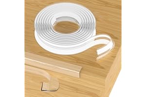 Vicloon 100% silikonowy ochraniacz krawędzi, pasek, przezroczysty, miękki, dla dzieci, na meble, stół, dla bezpieczeństwa dzieci, 2 m