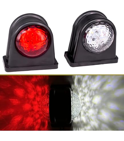 Luce ingombro a 8 led, 12/24V - Rosso