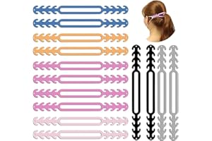 LECHENGJIA 14 pièces Attache Porte Masques, Antidérapant Extensions de Sangle de Masque derrière la tête, Réglable Crochet Support Masque Protege Oreille pour Enfant Adult (7 Couleurs)
