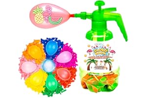 LACOSVI Botella Inyectora Para Llenar Globos De Agua Super Rápido Incluye 200 Globos de Agua en el Hinchador Fabricados en España Biodegradables (Botella + 200 globos)