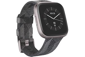 Fitbit Versa 2 Health & Fitness Smartwatch SE (NFC), Charcoal - Iron Mist Grey Aluminum