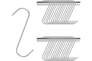 DINGFENG Ganchos para carne, 30 unidades, Gancho Carnicero, ganchos para carniceros, ganchos de cocina, ganchos para pescado, hornear, procesamiento de carne (13cm)