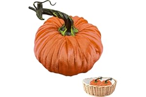 Voiakiu Calabazas Halloween Decoracion Otoño, Calabazas Decorativas Halloween Terciopelo, Verduras Artificiales Calabaza Decorar Festival Hogar