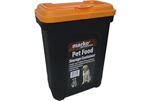 MARKO PET ACCESSORIES 16KG Pet Dry Food Storage Container Dry Box Tub Dog Cat Bird Fish Seed Nut