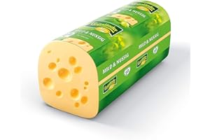 ‎LANDMETZGER SCHIESSL Original Grünländer Emmentaler "Mild & Nussig" ca. 500g – Landmetzgerei Schiessl | Handwerklich hergestellter Großlochkäse | 48% Fett i. Tr.
