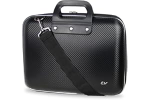 e-Vitta Eva maletines para portátil 39,6 cm (15.6") Maletín Negro - Funda (Maletín, 39,6 cm (15.6"), Tirante para Hombro, 780 g, Negro)