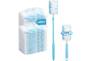 62-Piece Microfiber Dust-Magnet Refill Pack Compatible with Swiffer Duster