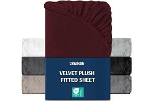 Dreamzie Fleece Lakan 180-200x200 cm - Vinröd - Soft Touch Lakan - Varmt Lakan, Oeko-Tex Certified