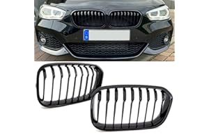 ‎DM AUTOTEILE DM Autoteile Sport-Performance Kühlergrill Schwarz Glanz kompatibel für BMW 1er F20 F21 LCI ab 2015