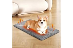 DOLLGIFT Self Heating Cat Bed 56x90cm, Fluffy Soft Warm Self Heating Pet Pad, Washable Warming Pet Pad Electric-Free for Cats Kitten Puppy (L)