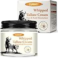 TERRIFI Organic Grass-Fed Beef Tallow for Skin - Whipped Tallow & Honey Cream, Deeply Moisturizing Handmade Face Moisturizer - All-Natural Lotion