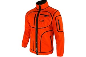 Full mundur Chaqueta de Caza Naranja Blaze Camo Chaqueta Reversible Naranja para Hombre Cortavientos Impermeable