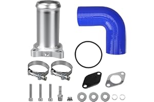 TIVEKEO Vanne EGR compatible avec VW Golf Mk4 Mk5 Polo Passat Sharan Jetta Caddy T5, Tuyau Vanne EGR compatible avec Audi A3 A4 A6 pour Moteurs 1.4 1.9 TDI, pour Leon Ibiza Toledo Altea Alhambra (Argent)