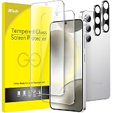 JETech Screen Protector for Galaxy S24, 2+2 Units | With Camera Lens Protector, Clear HD Tempered Glass, Compatible with Face