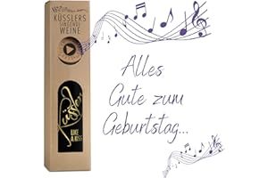 ‎KÜSSLER LIKE A KISS Neu! SINGENDER WEIN zum GEBURTSTAG - ein Cuvée rot mit eigenem Geburtstags-Lied - im nachhaltigen Geschenkkarton - das ideale Weingeschenk!
