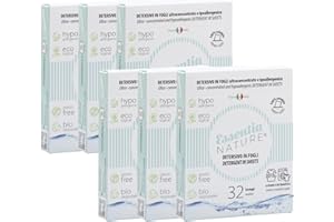 ESSENTIA NATURE ESSENTIA Detersivo Ecologico in Fogli, 100% Plastic Free, Biodegradabile, Ipoallergenico [Large, 192 Lavaggi (6 Confezioni da 32 fogli)]