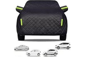 CHIHEN Telo Copriauto Antigrandine per 𝖥iat 500 500C 500E 𝖠𝖻arth 500 2007-2024 Antigrandine Per Auto Nero Addensato Copertura Auto Antigrandine Adatto a Tutte le Stagioni Vento Antipolvere