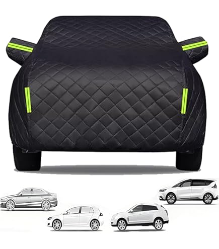 Telo Copriauto Antigrandine Per Fiat Tipo SW - Impermeabile, Con Imbottitura E Strisce Riflettenti - Foto 8