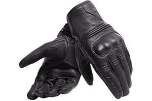 Dainese - Corbin Air Unisex Gloves, Guanti da Moto per Uomo e Donna, Unisex, Guanti Moto in 100% Pelle Ovina, Morbidi e Resistenti con Protezione Nocche e Palmo Rinforzato, Nero
