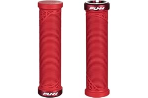 Funn Hilt JR Poignées de Guidon de VTT avec Un Seul Verrouillage à Serrage, poignées de Guidon de vélo avec Serrure avec Un diamètre intérieur de 19 mm, poignées de vélo Courtes