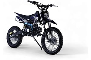 ‎KXD KXD 607K 17/14" 125ccm Dirt Bike Dirtbike CrossBike Enduro DirtBike pocket 125cc Pitbike PocketBike Motocross Motorrad Motorbike Motorsport Pocket Vollcross Crossbike OVP blau