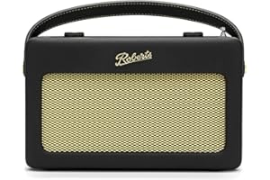 Roberts Revival ICON Smart Radio with Amazon Alexa, Google Cast, Internet Radio, DAB/DAB+/FM, Bluetooth, Black
