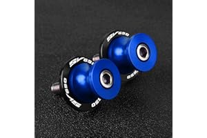 QJY-MOTOR PART-STORE 2pcs Moto Diabolos M8*1.5 CNC 8mm Bobine pour Suzuki SV650 SV 650 SV650A SV650S SV650X 2000-2023（Bleu）